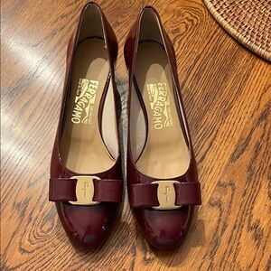 Salvatore Ferragamo Patent Leather Pumps NWOT